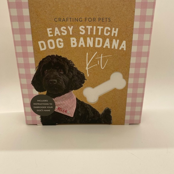 NWT Professor Puzzle Easy Stitch Dog Bandana Kit/ Crafting for Pets - Picture 2 of 7